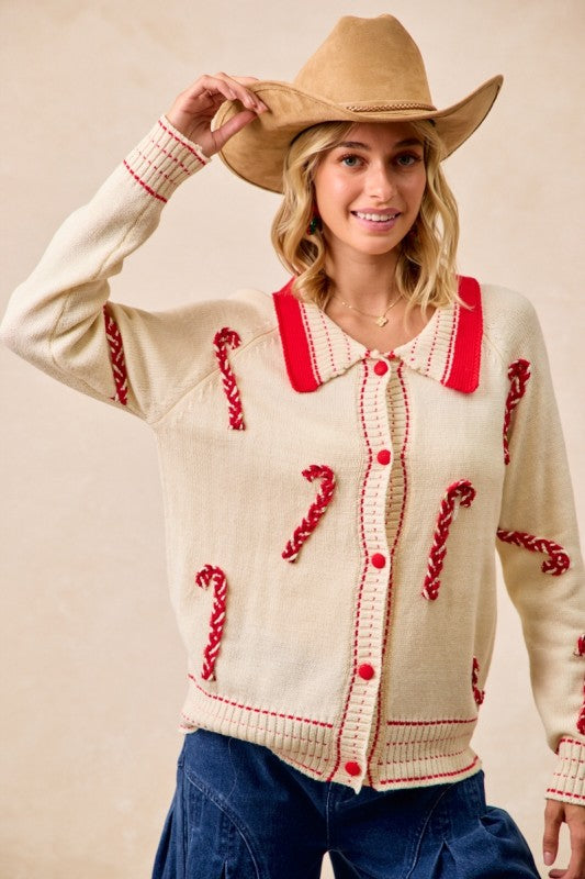 Christmas Candy Cane Sweater