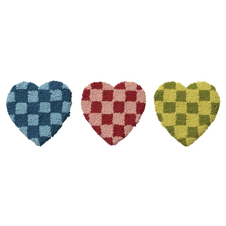 Cotton Tufted Heart Shaped Trivet