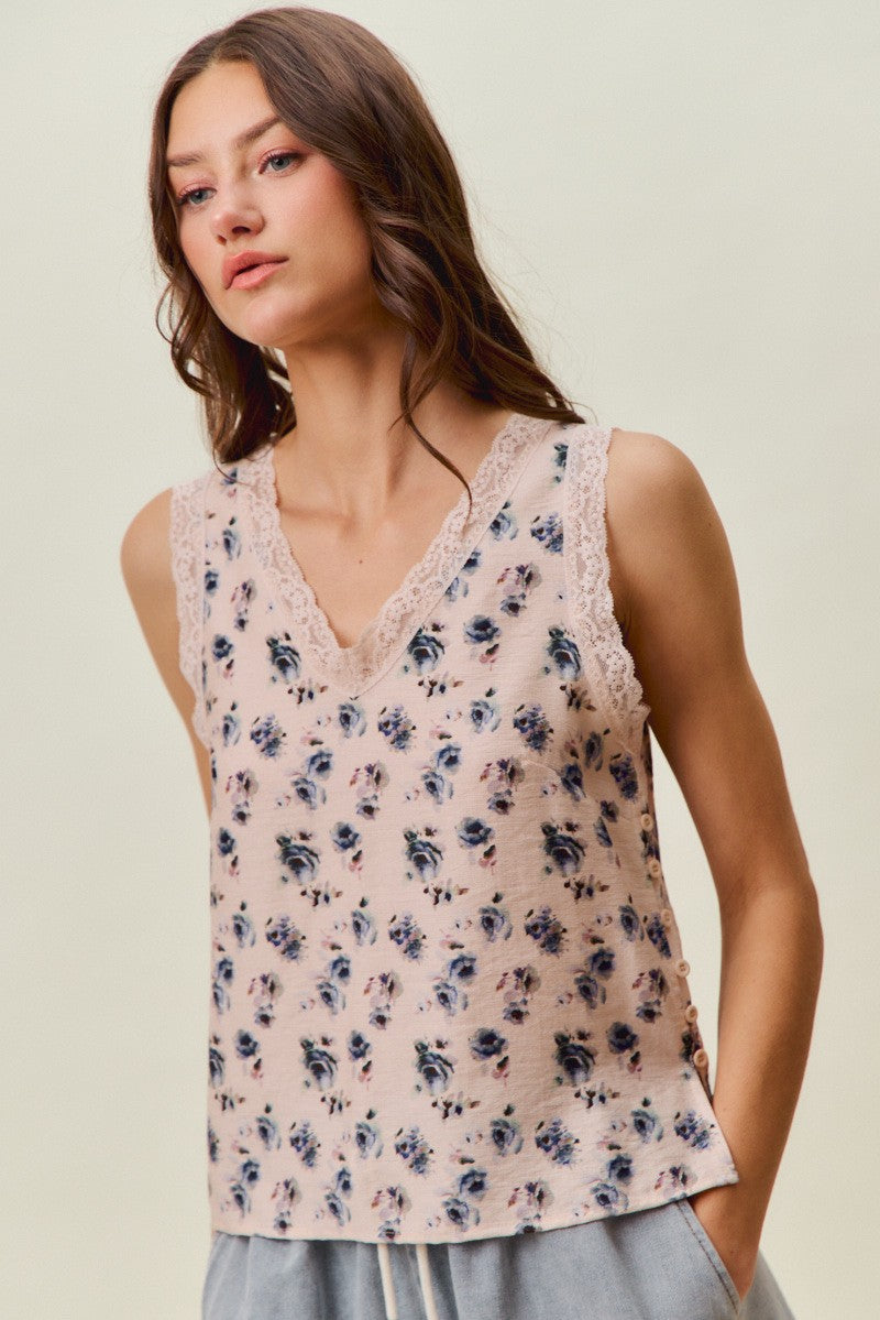 Floral Woven Top
