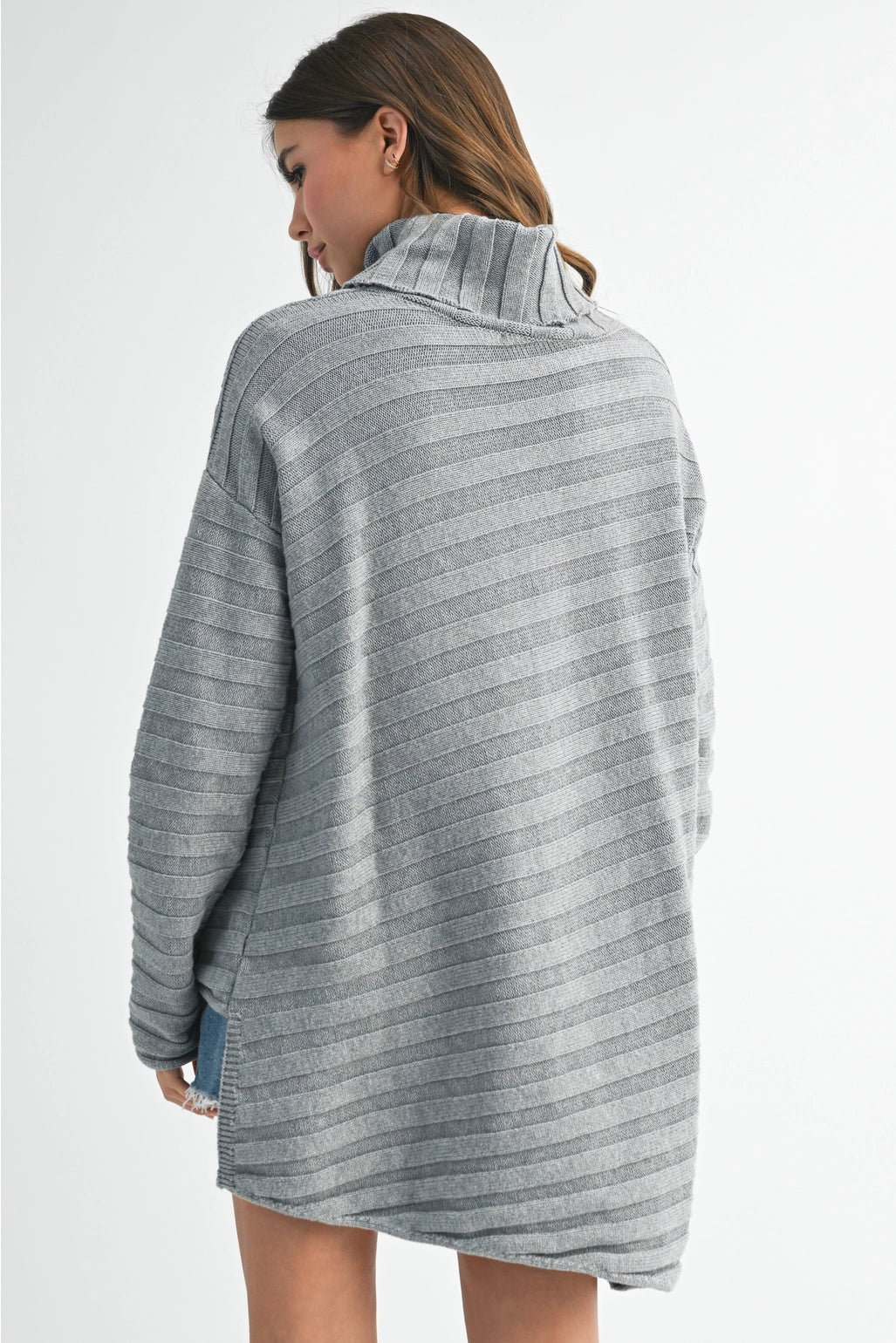 Halee Asymmetrical Turtle Neck Sweater