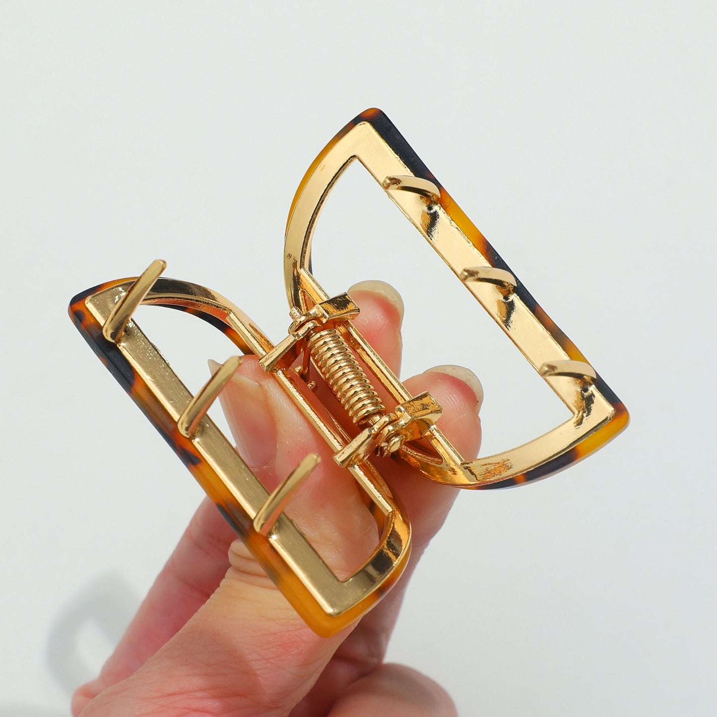 Classic Small Half Moon Metal Claw Clip