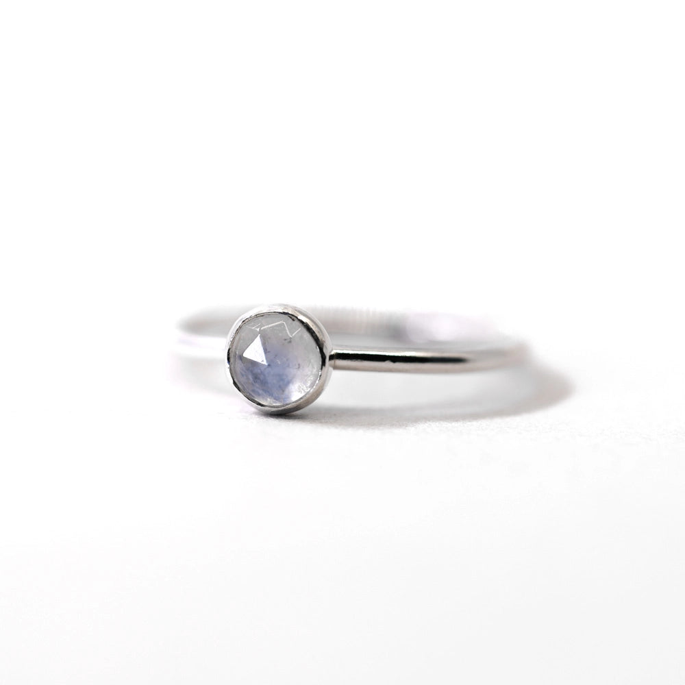 Moonstone Stacking Ring - Silver