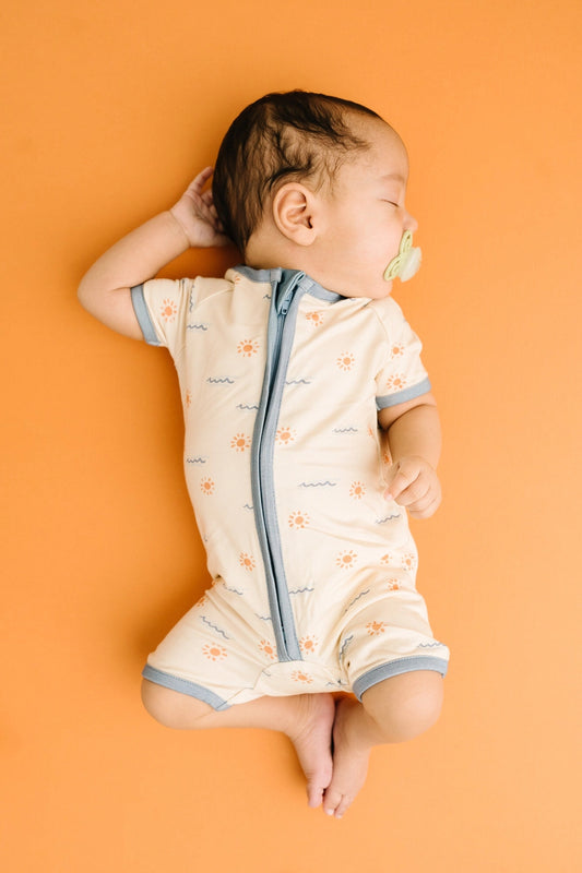 Boho Waves Bamboo Short Romper