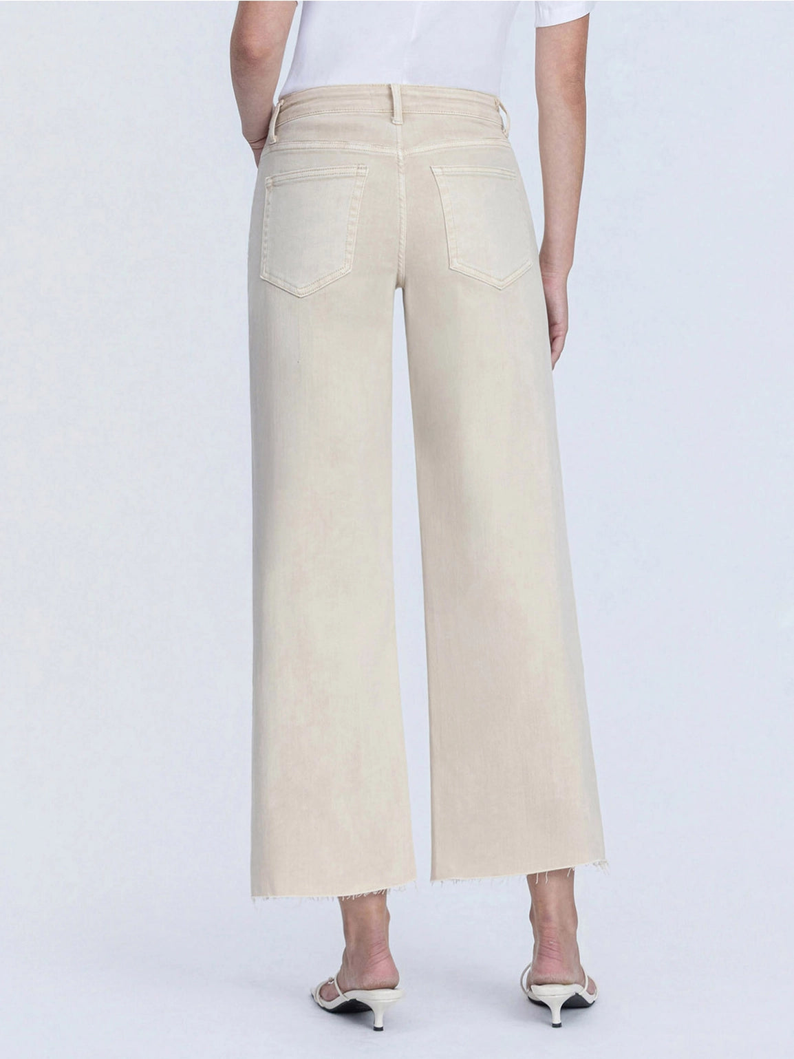 High Rise Crop Wide Leg Jeans