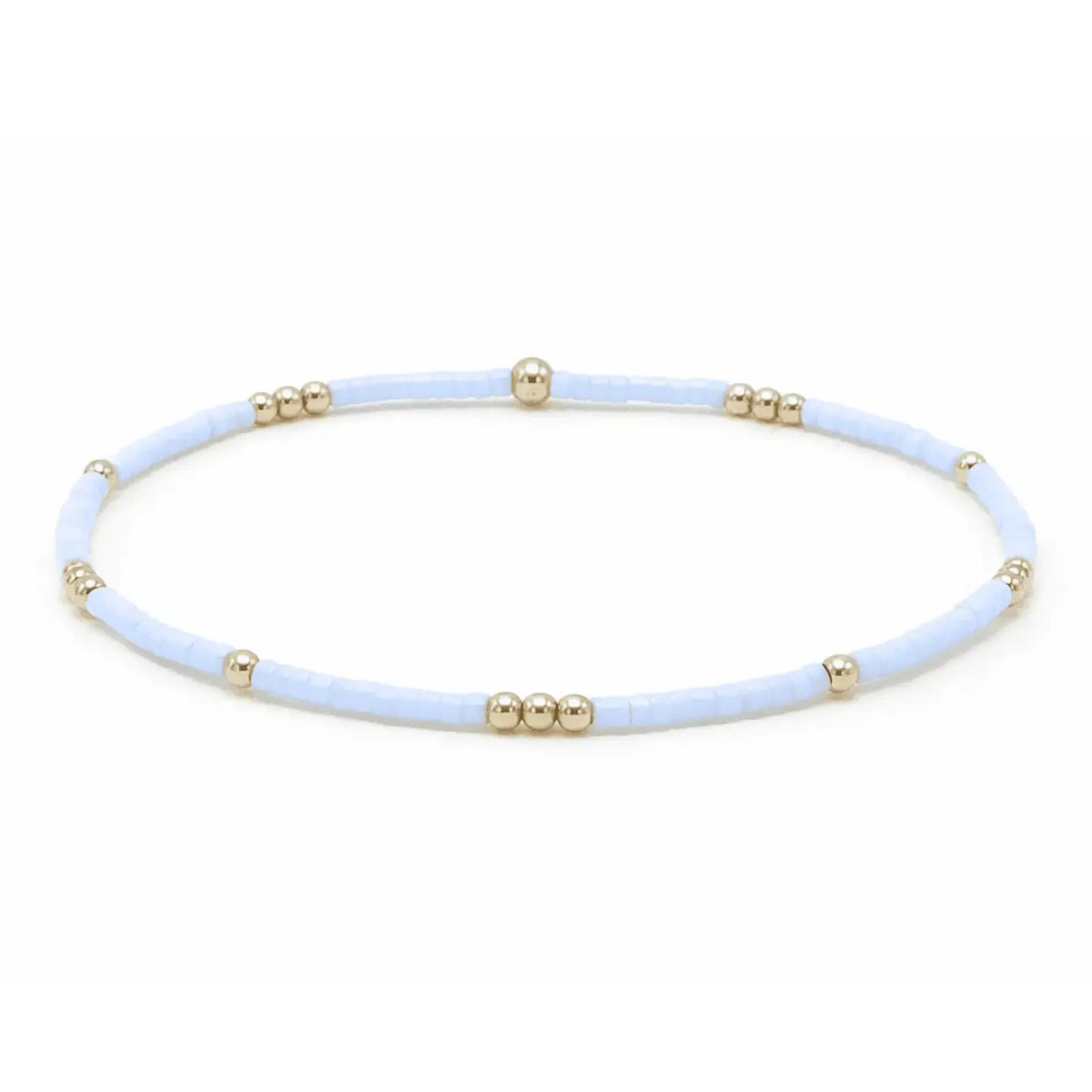 Newport Gold Filled Waterproof Bracelet in Blue Gray