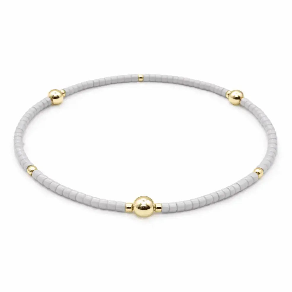 Gray & Gold Filled Bracelet