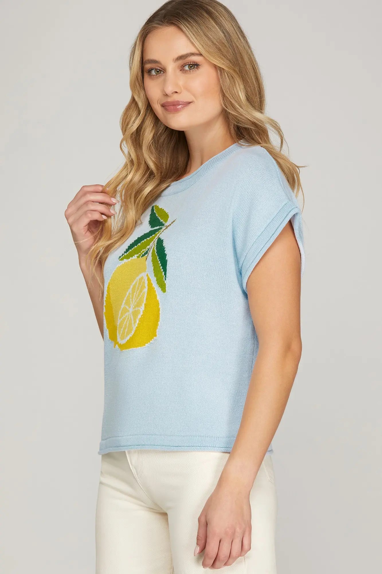 Lemon Sweater Top