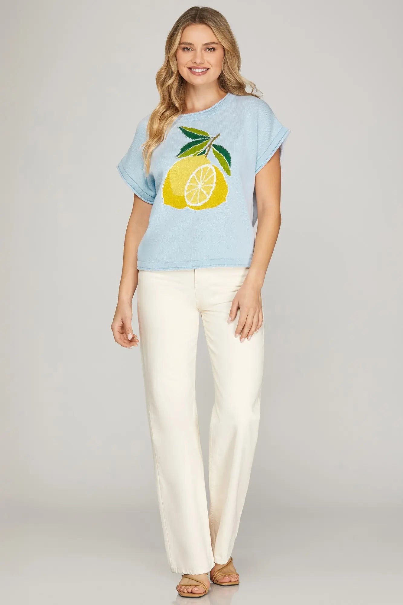 Lemon Sweater Top