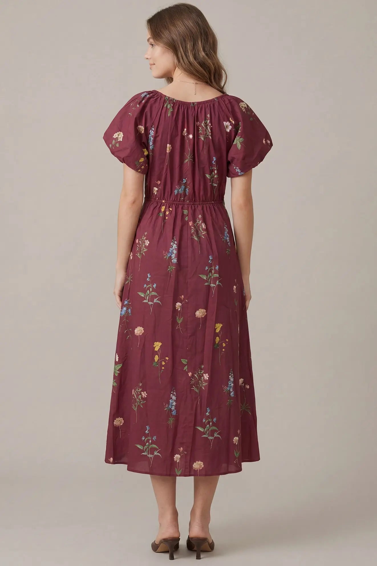 Printed Mini Dress With Pockets