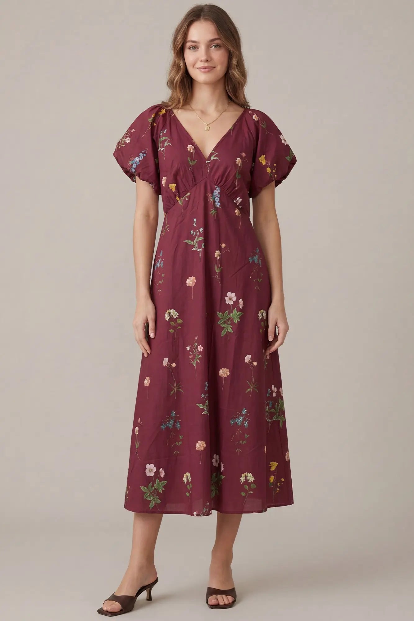 Printed Mini Dress With Pockets