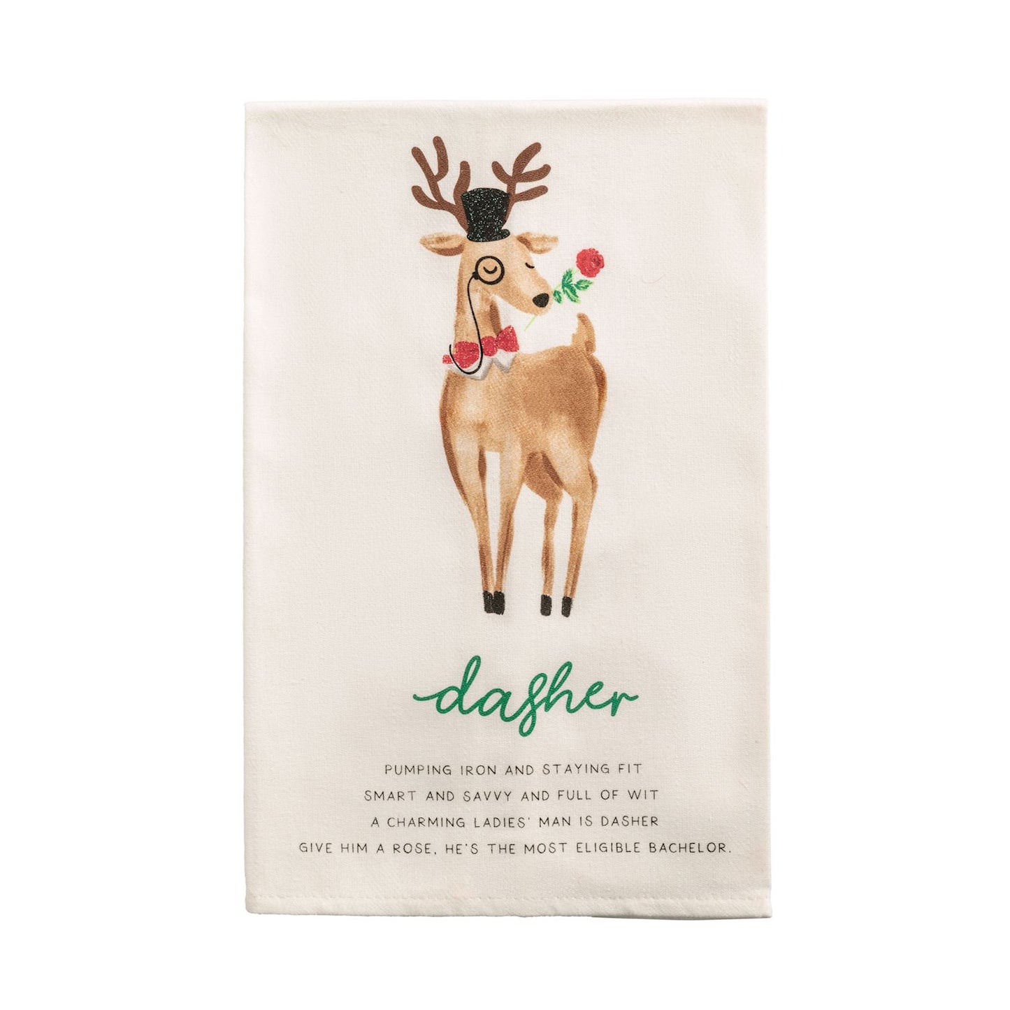 Reindeer Poem Towel