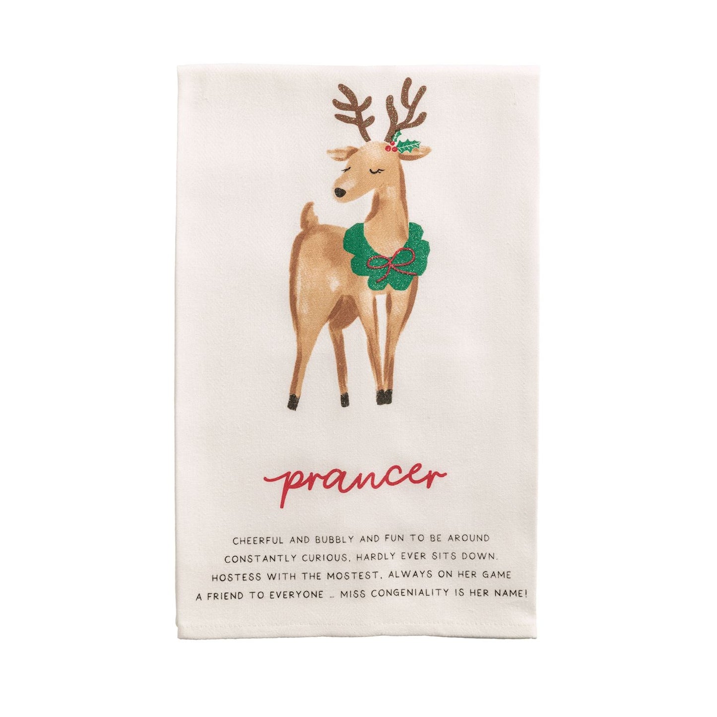 Reindeer Poem Towel