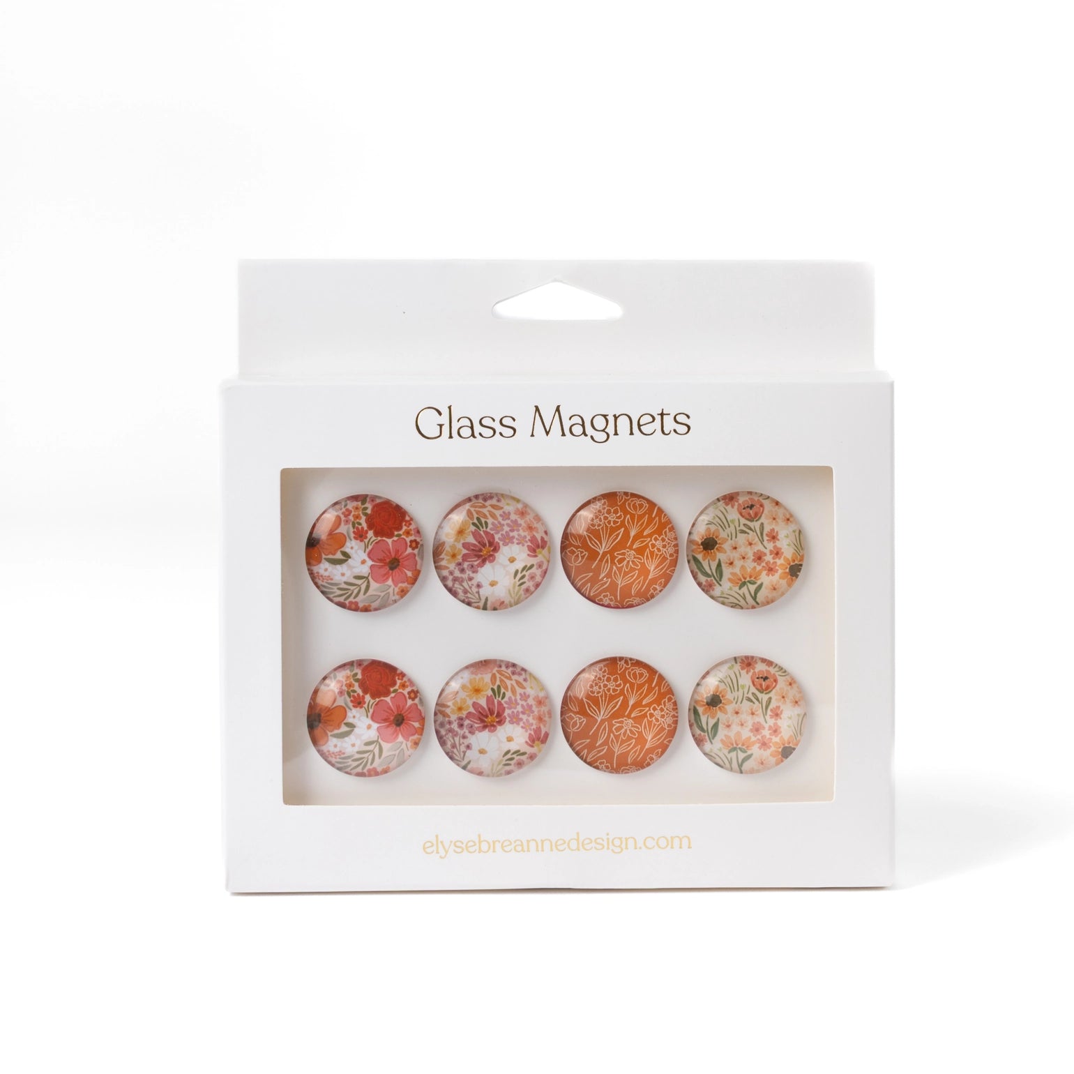Glass Magnets, Box Set of 8 Floral Magnets – Vintage Redefined