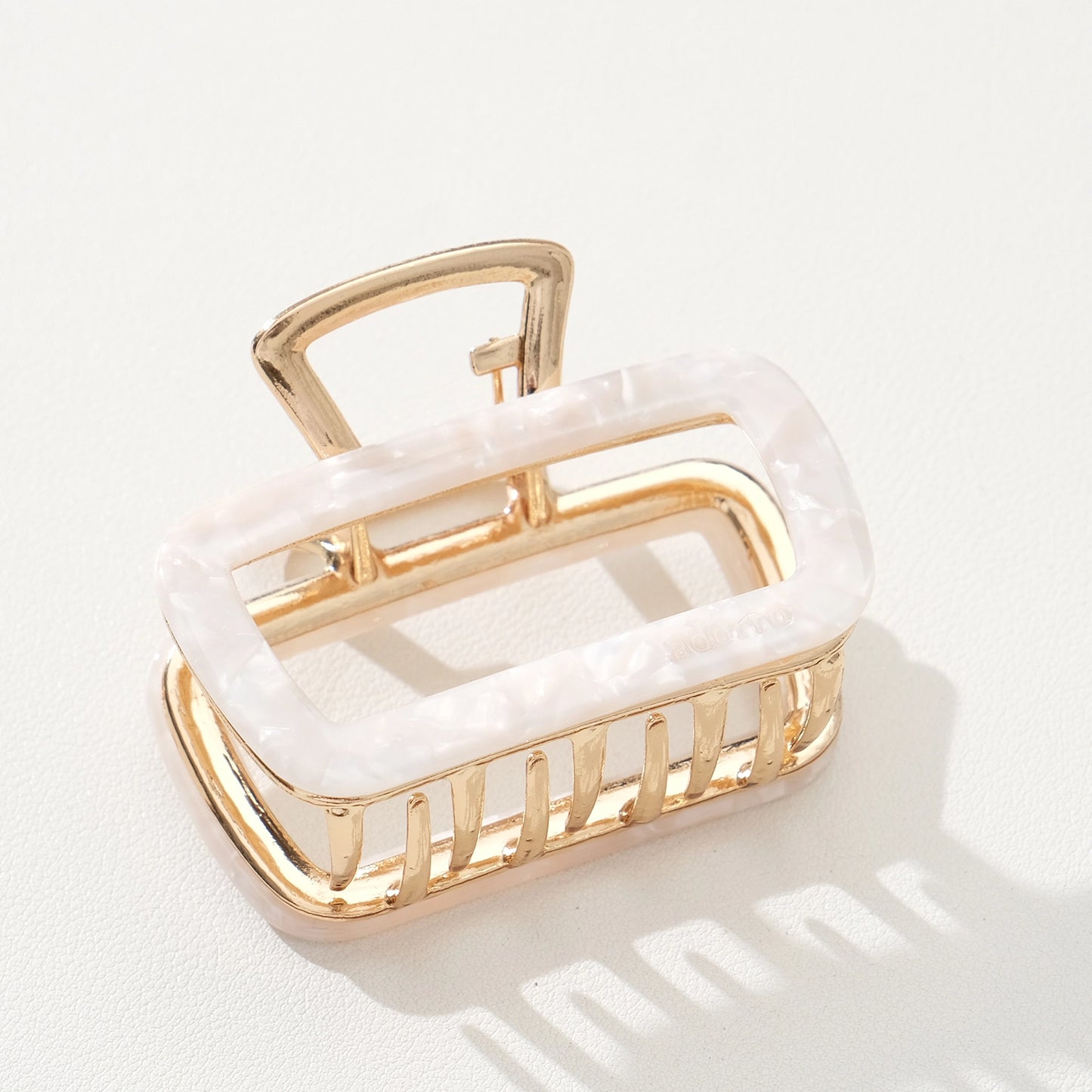 Harlow Hollow Rectangle Metal Claw Clip (Medium & Large)
