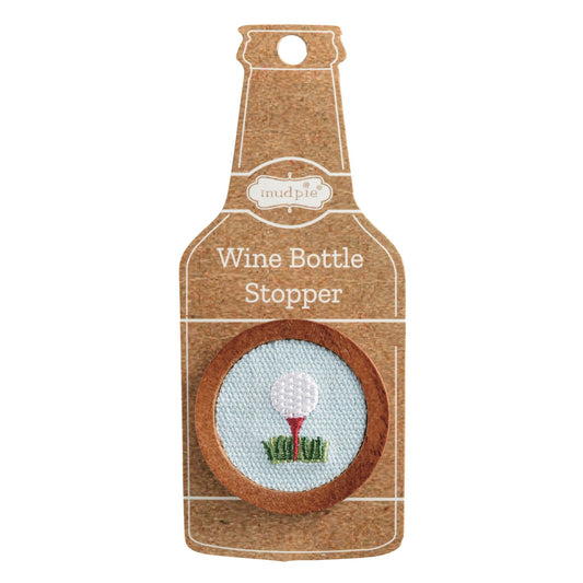 Golf Embroidered Bottle Stopper