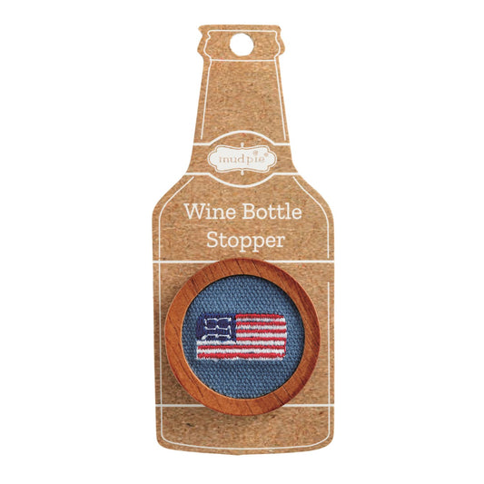 Flag Embroidered Bottle Stopper