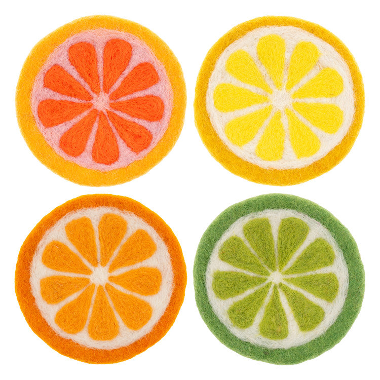 Citrus Felt Coasters