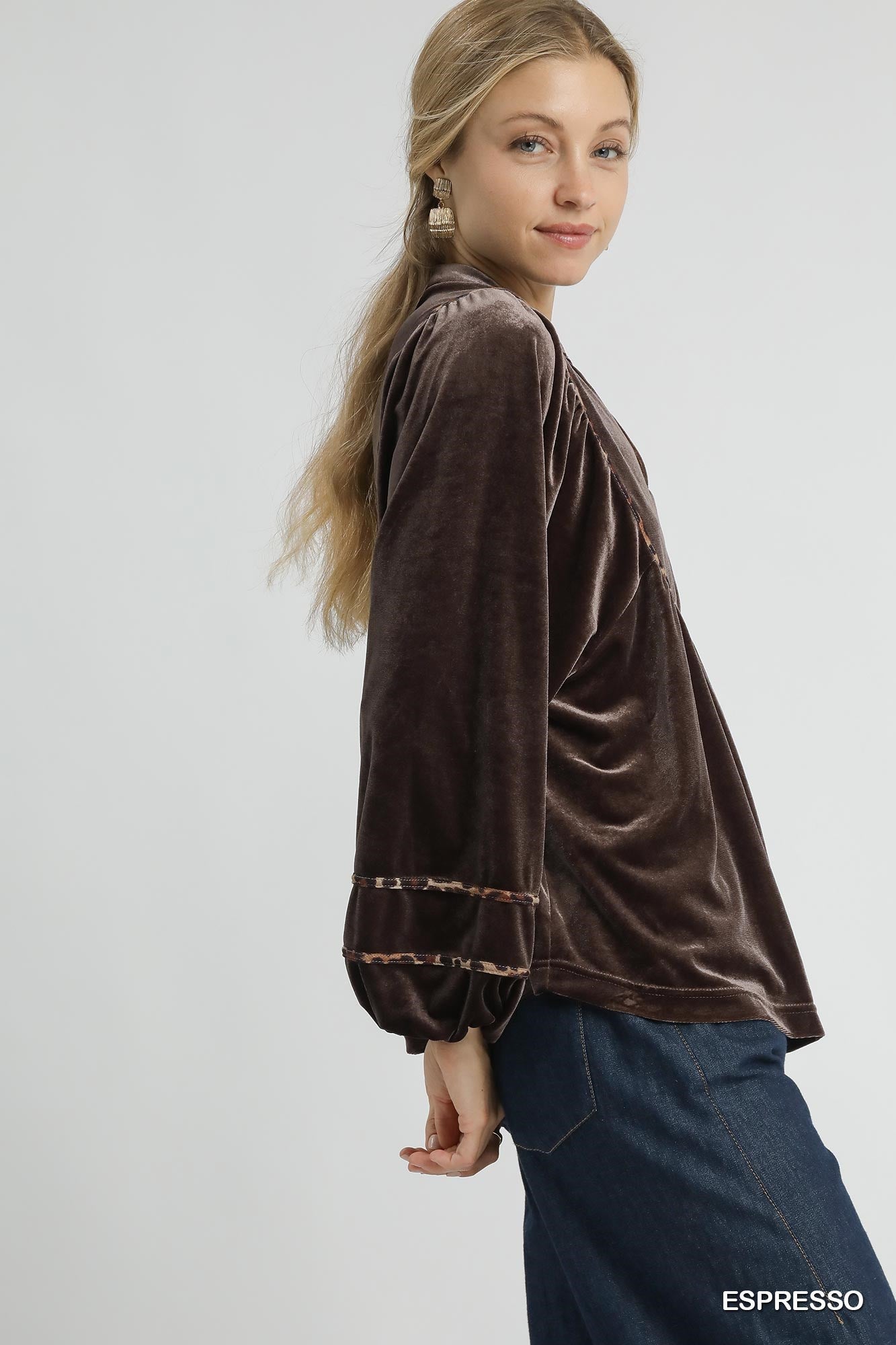 Velvet Long Sleeve Top