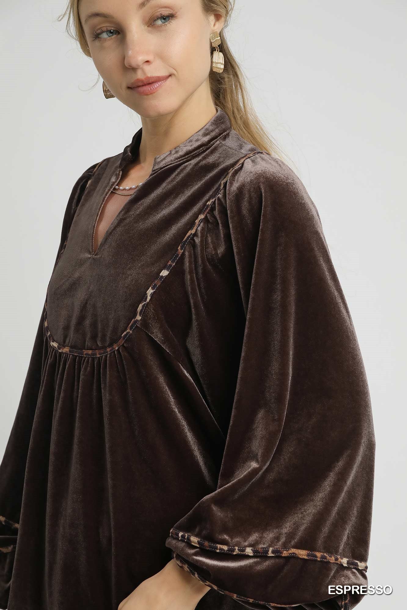 Velvet Long Sleeve Top