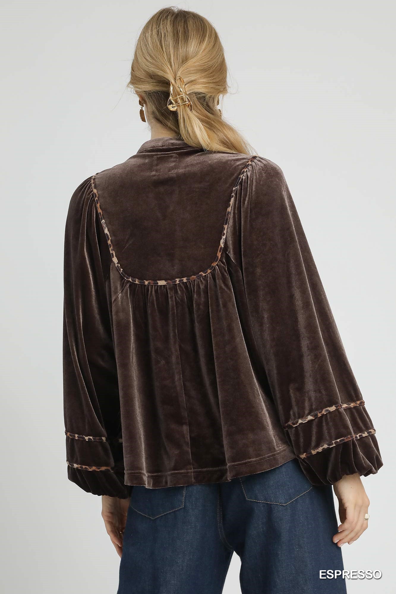 Velvet Long Sleeve Top