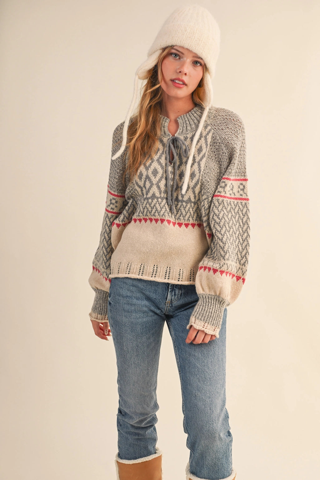 Nordic Sweater - Red