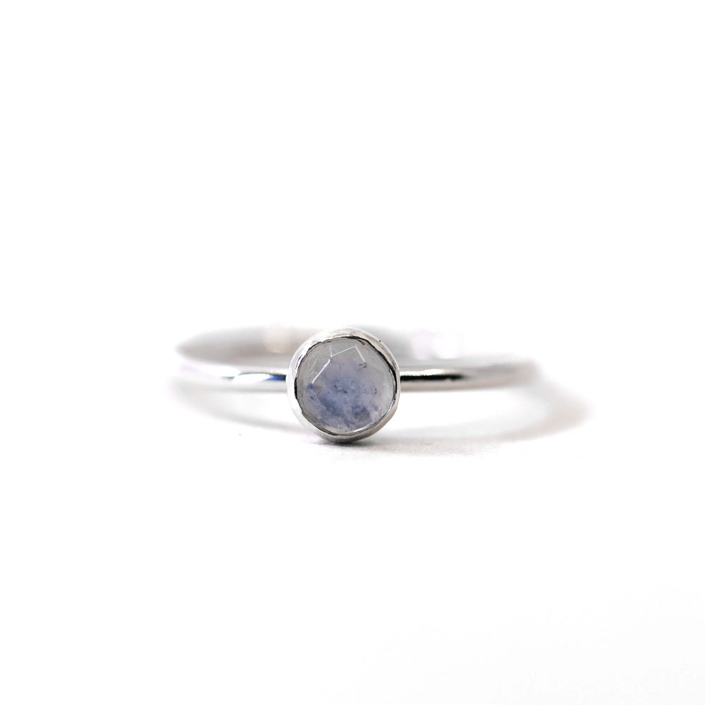 Moonstone Stacking Ring - Silver