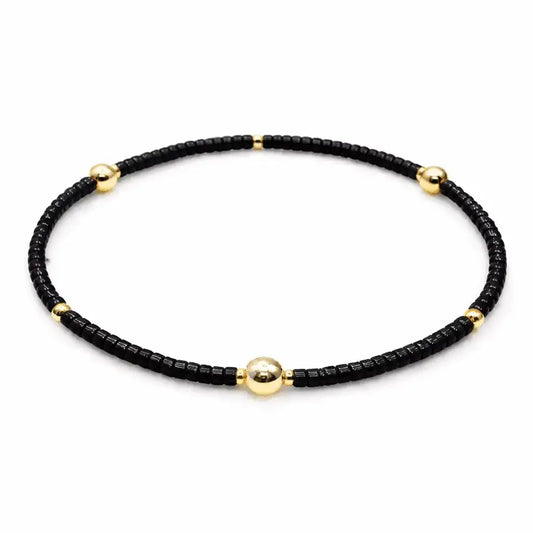 Black & Gold Filled Bracelet