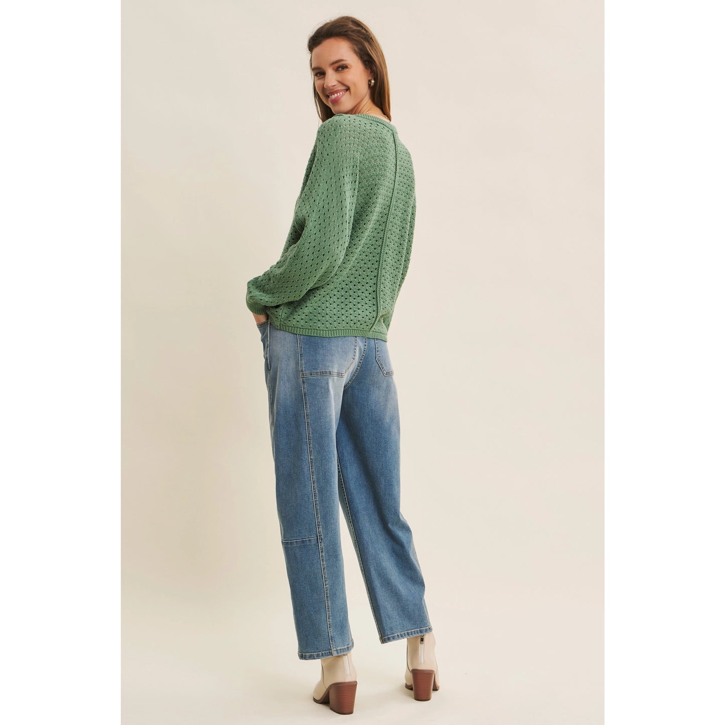 Oversized Textured Pullover Sweater