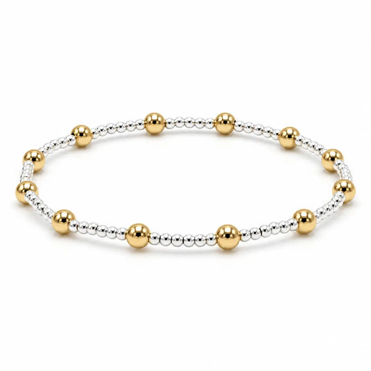 Malibu Mix Silver And Gold Bracelet