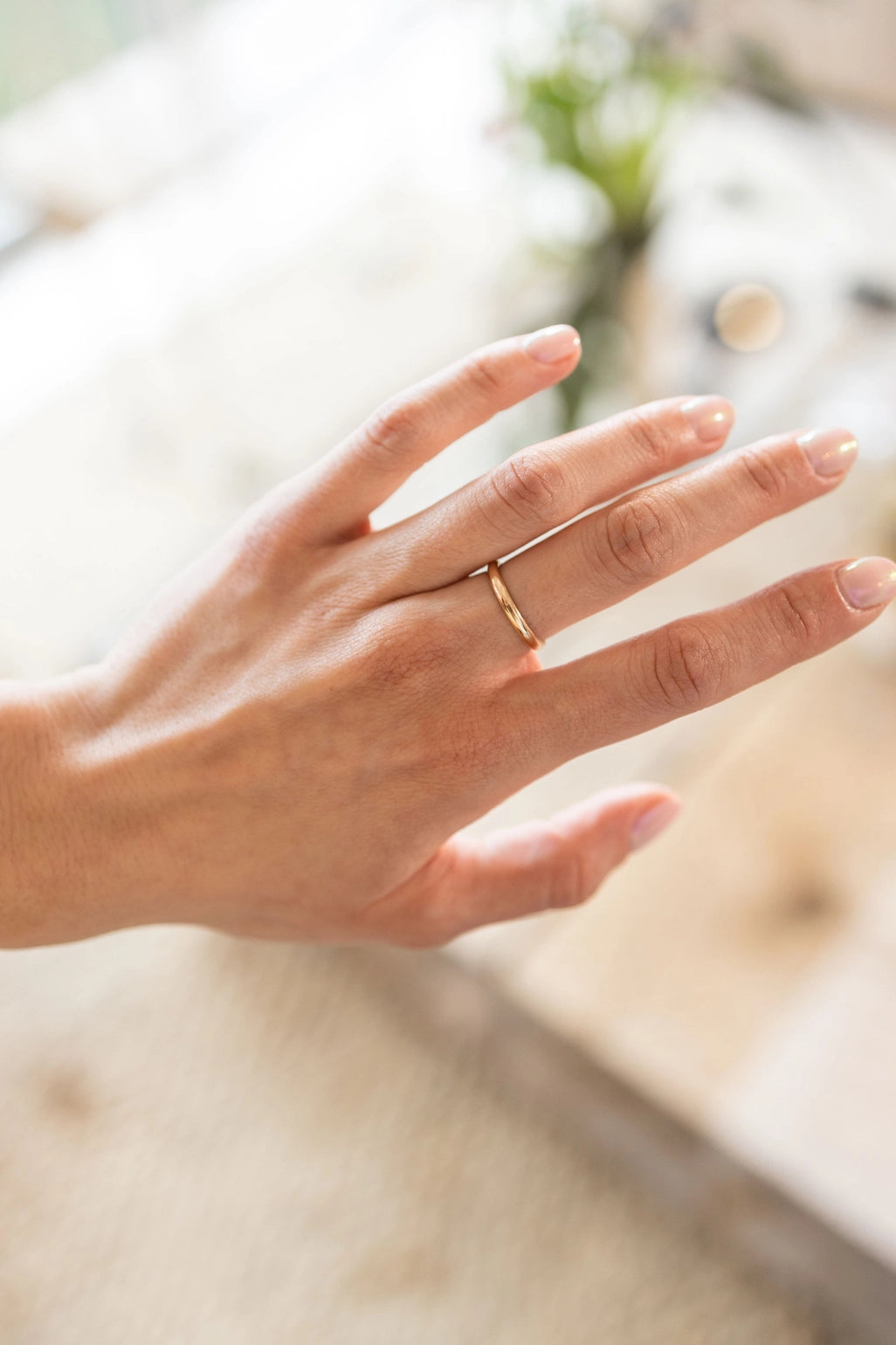 Thick Half Round Ring - Gold Filled