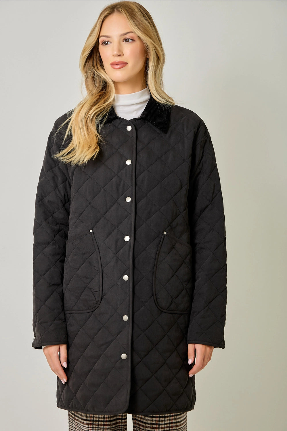 Quilted Long Jacket