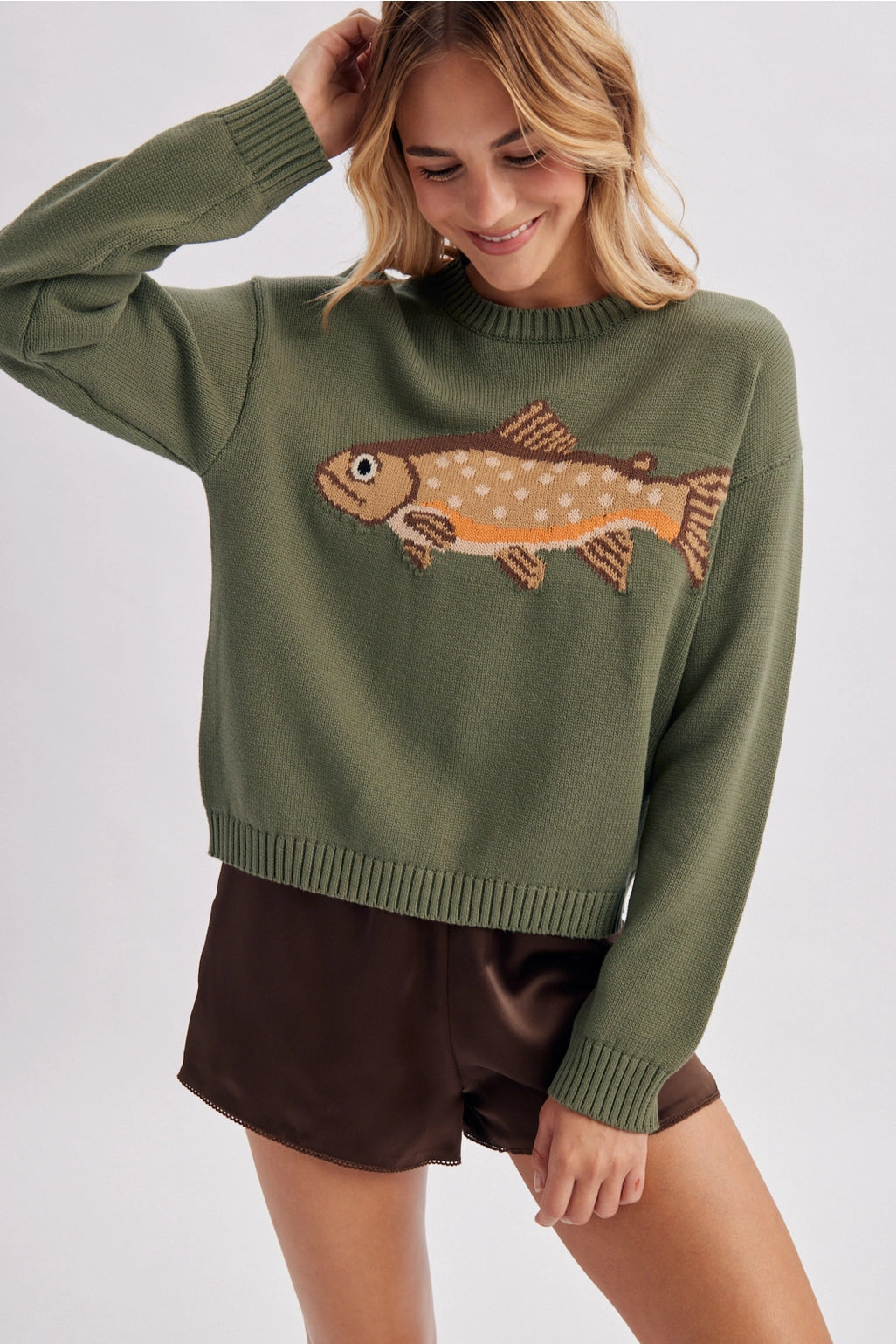 Fish Crewneck Sweater