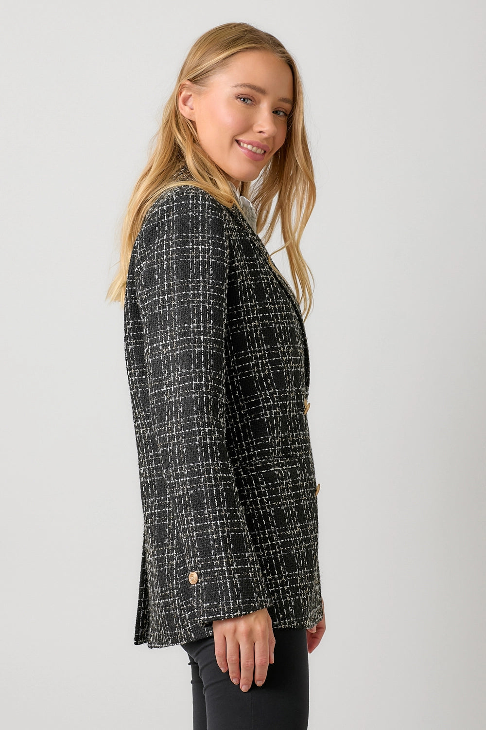 Double Breasted Tweed Jacket