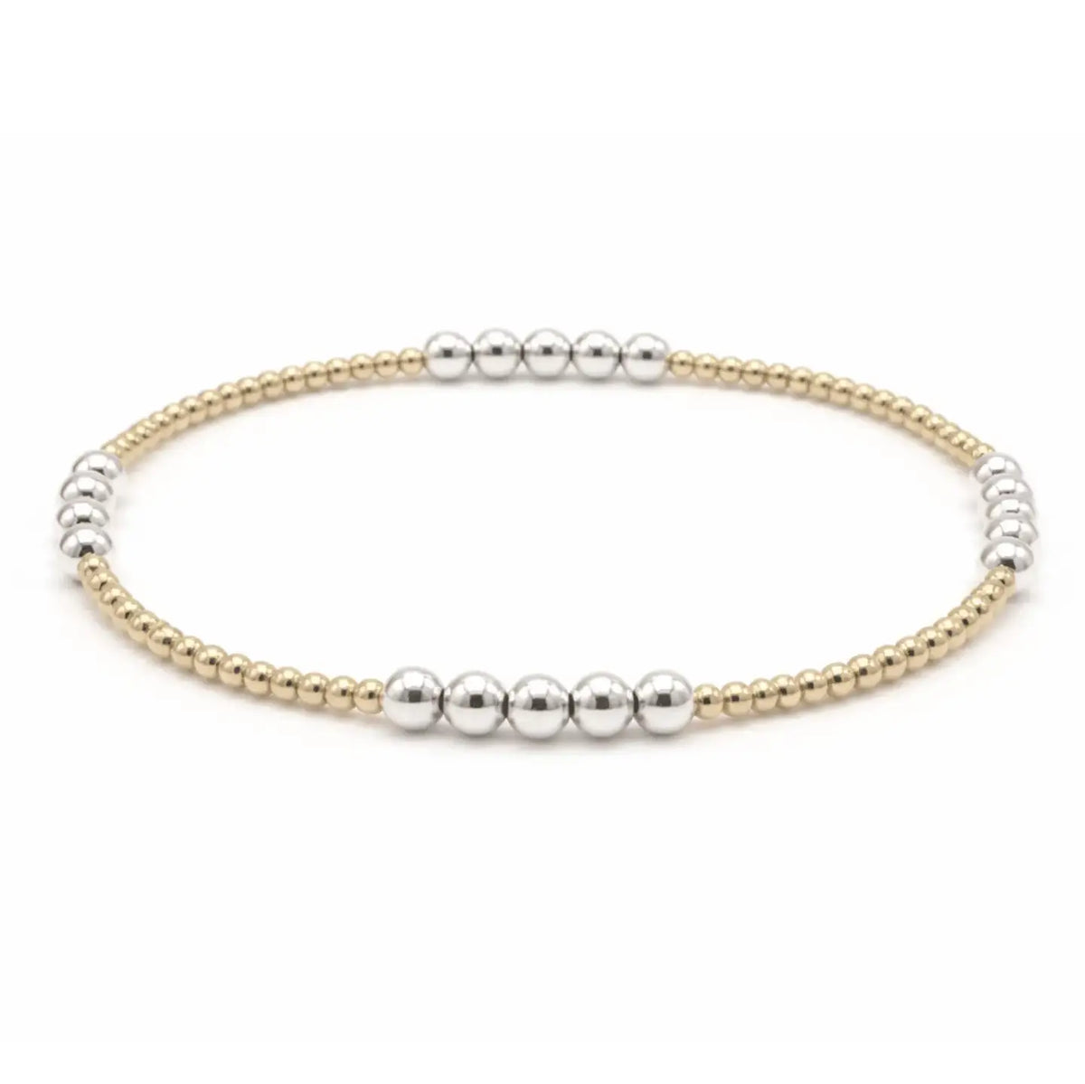 The Hamptons Mixed Metal 2x4 Beaded Bracelet