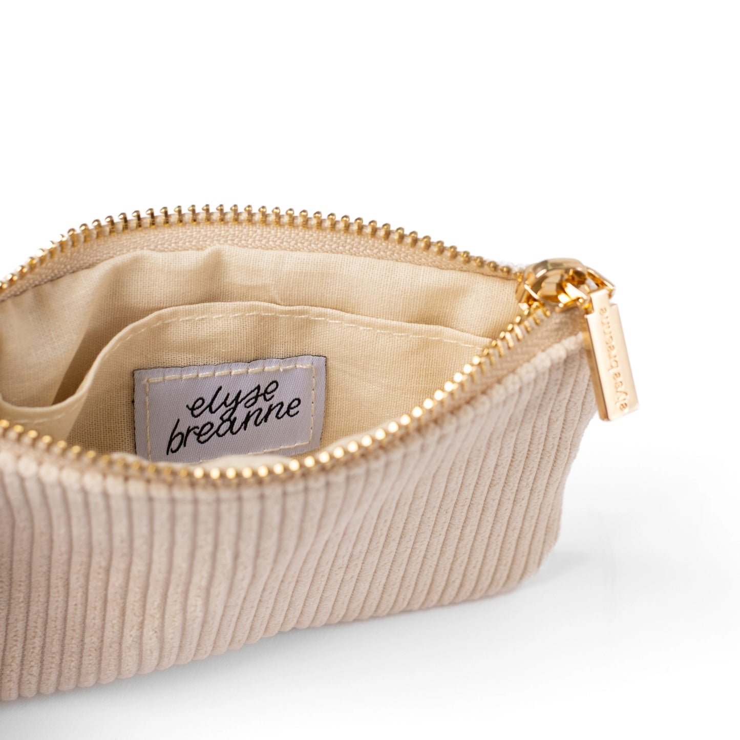 Corduroy Coin Pouch - Creme