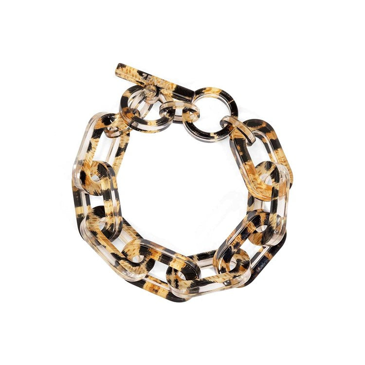 Resin Cable Chain Toggle Bracelet