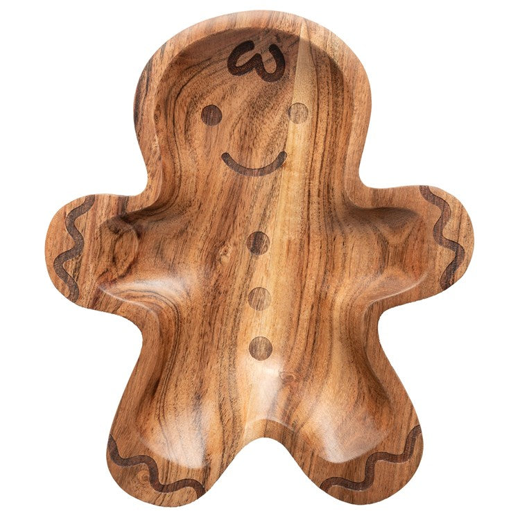 Gingerbread Man Shaped Serving Bowl