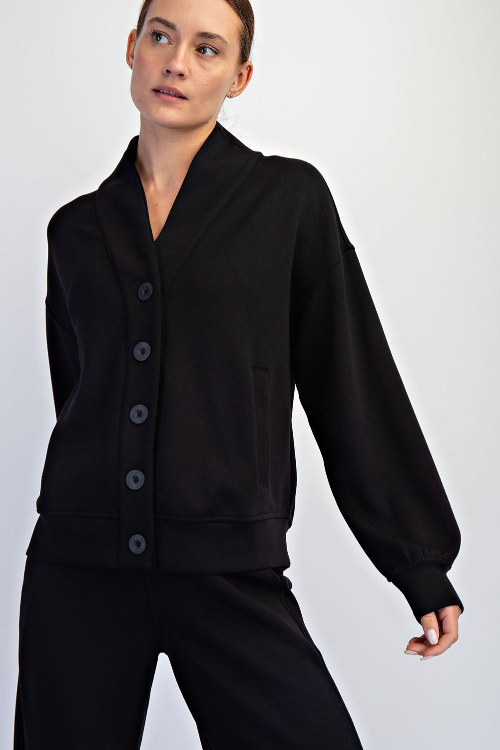 Modal Poly Cardi - Black