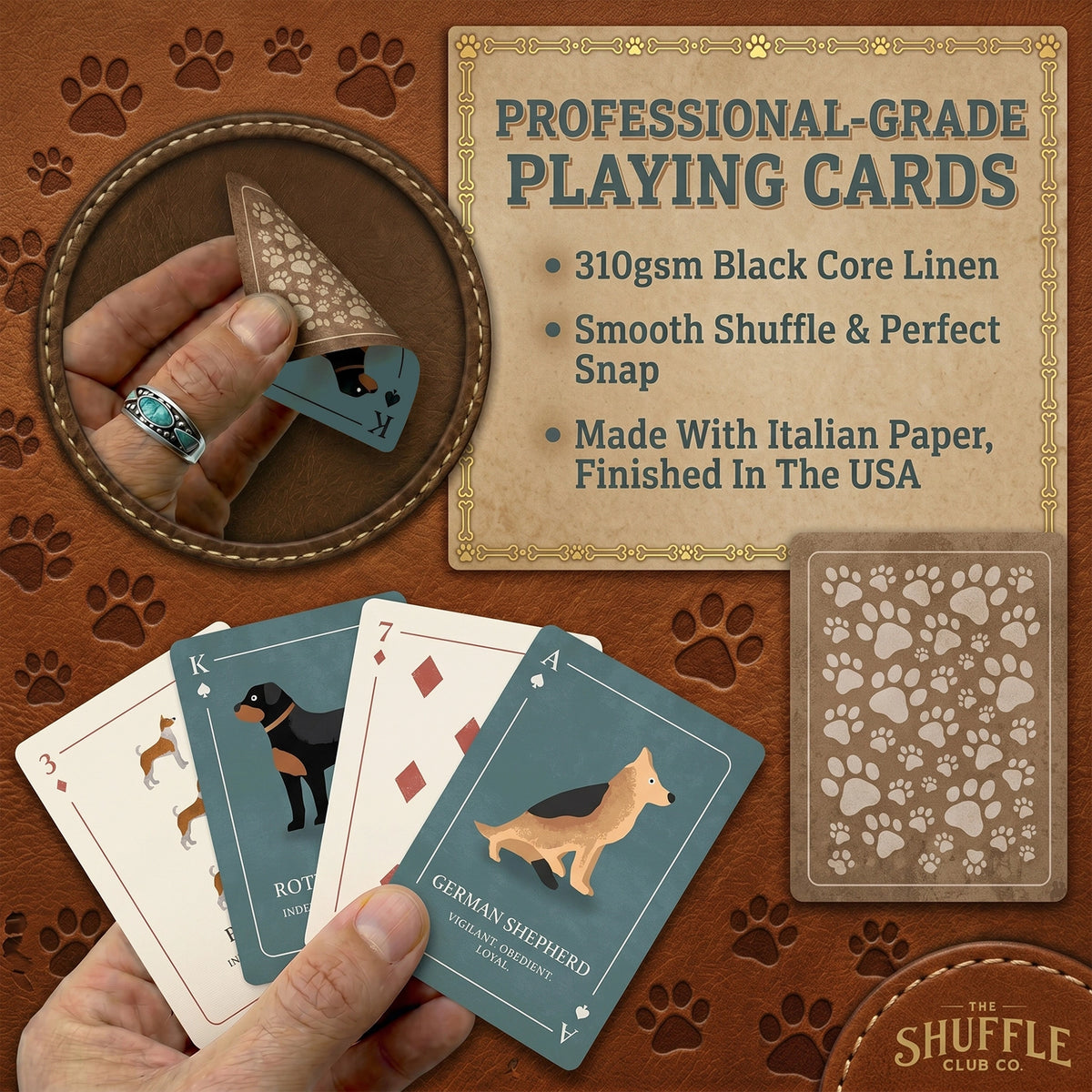 Dog Playing Cards