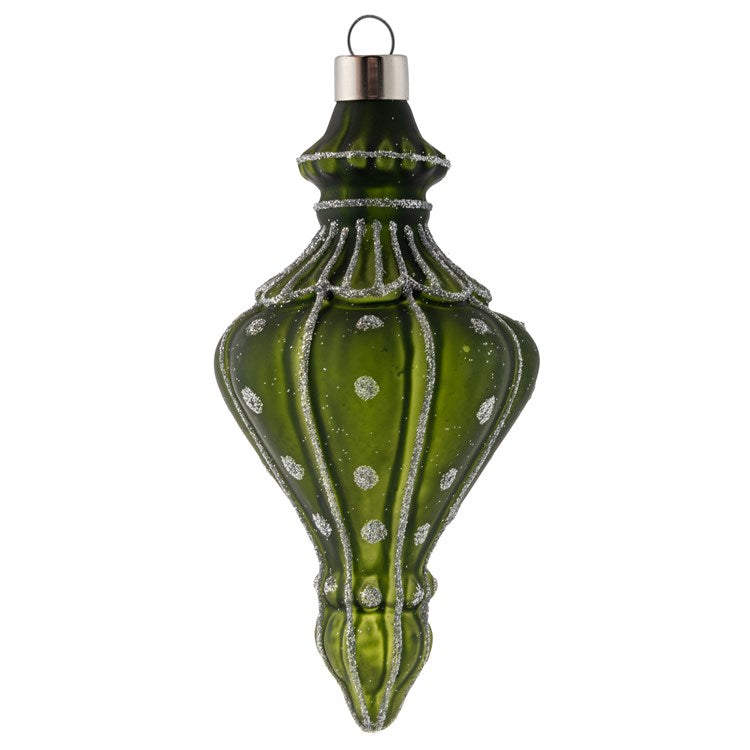 Silver Glitter Ornaments (3 Styles)