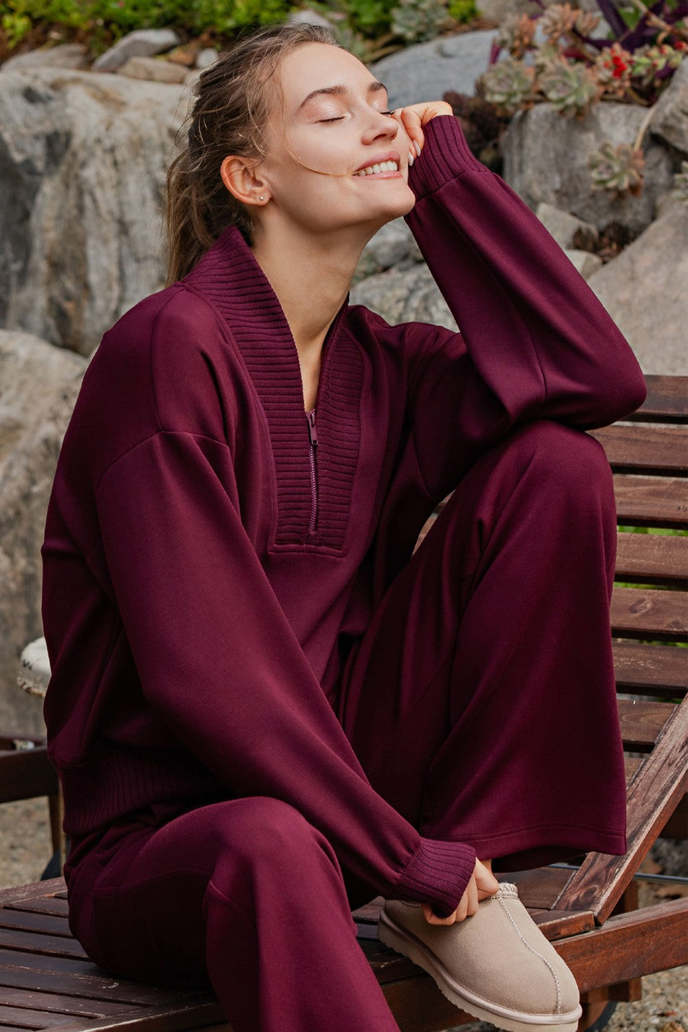 Modal Scuba Luxe V-neck Top