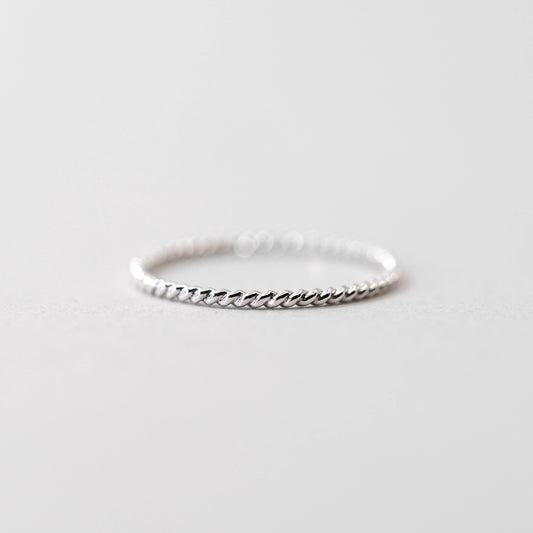 Twist Stacking Ring - Sterling Silver