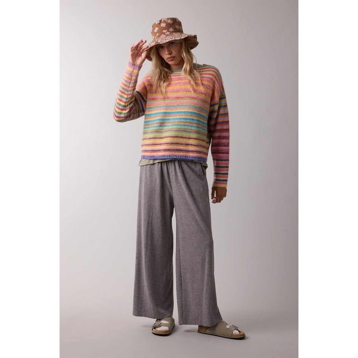 Rainbow Knit Sweater