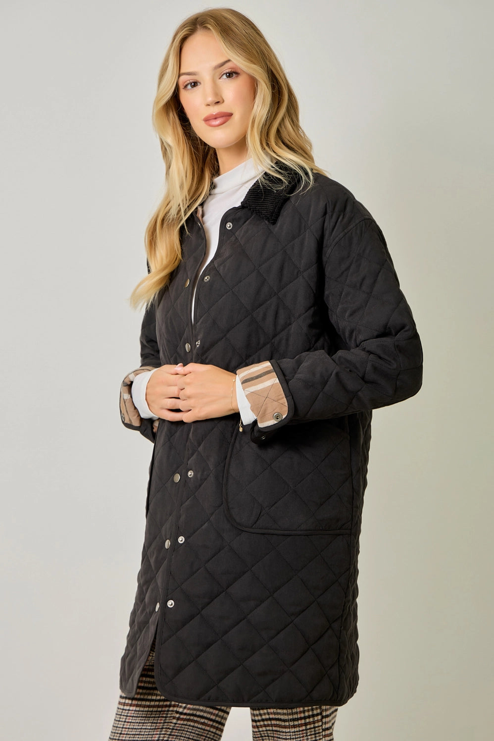 Quilted Long Jacket