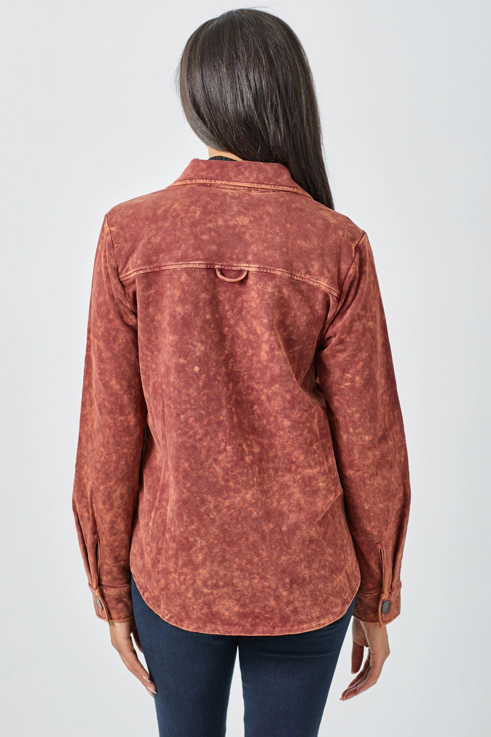 Washed Shacket - Rust