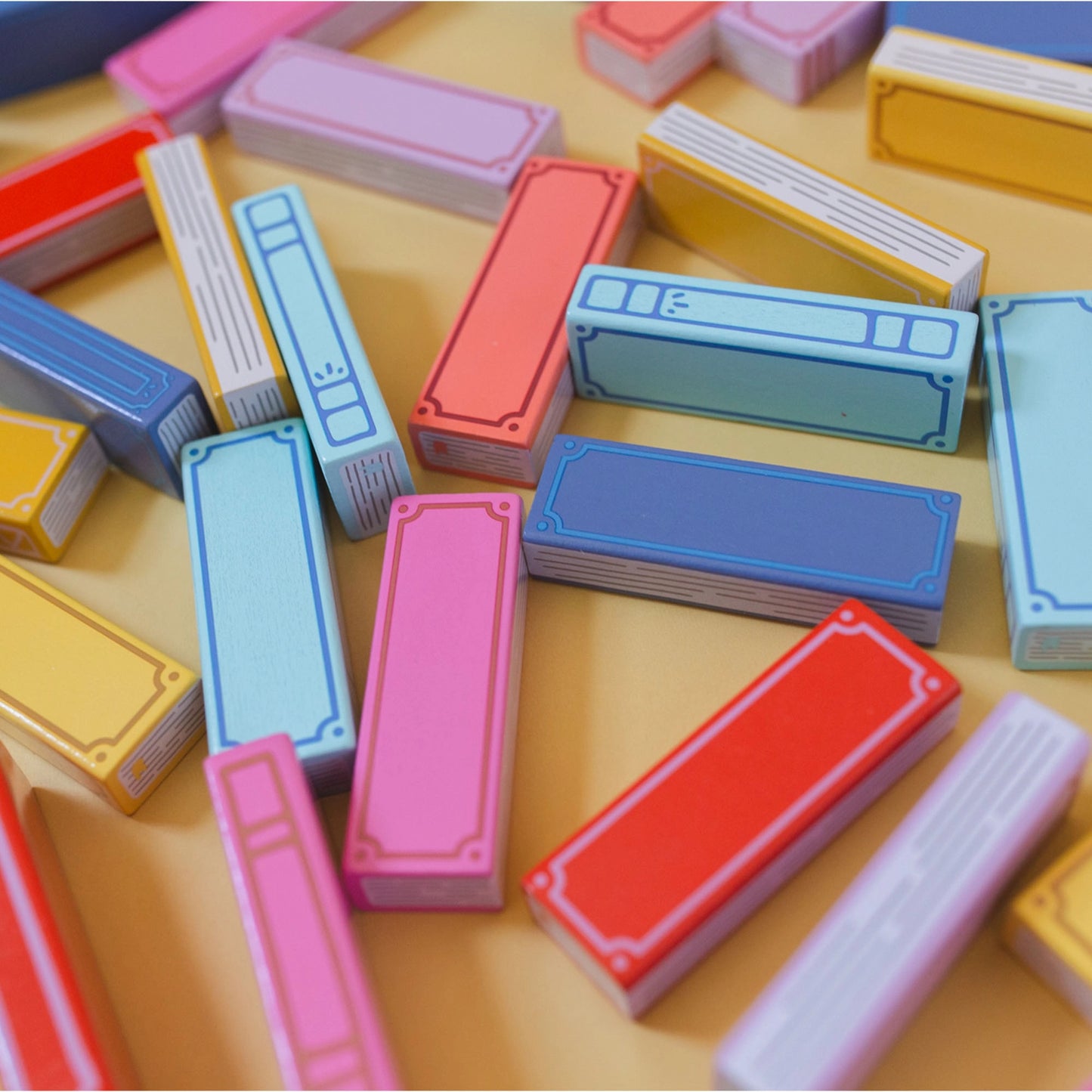 Tumbling Book Stack - Wooden Block Stacking