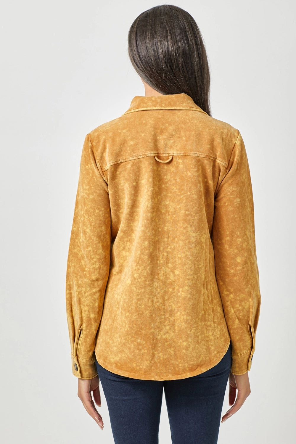 Washed Shacket - Mustard