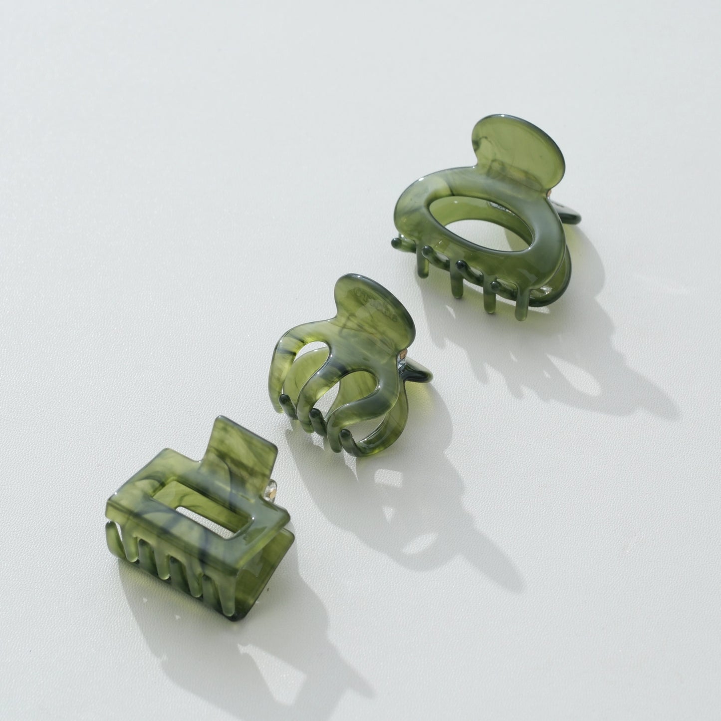 Jade Green Mini Claw Clip