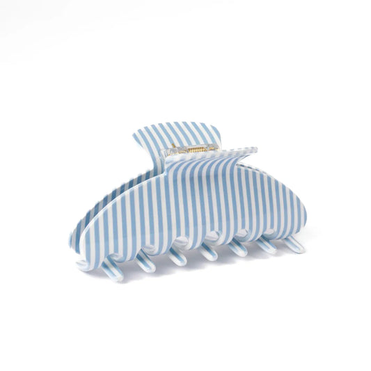 Blue Stripes Claw Clip