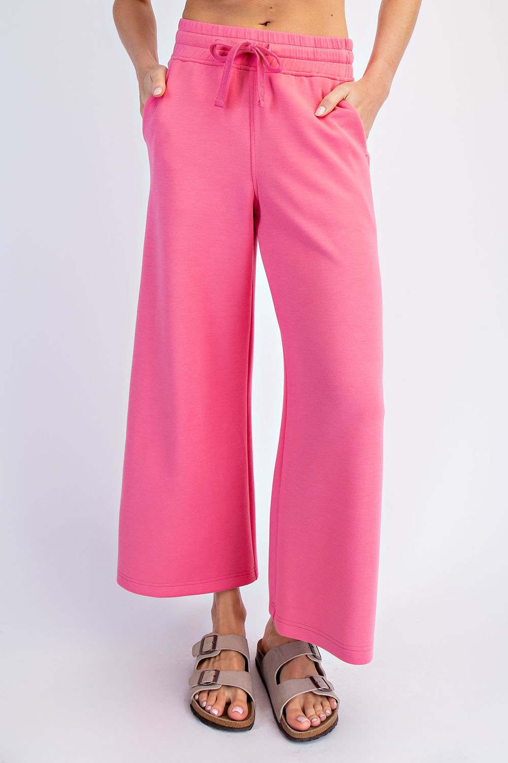 Modal Scuba Cropped Wide Pant